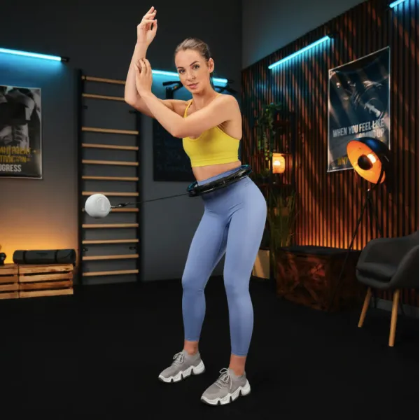Хулахуп Trex Sport TX-010CHH масажний з обважнювачем чорний