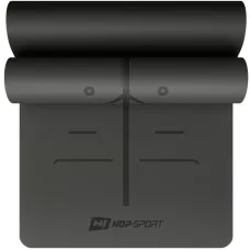 Йога-мат Hop-Sport PU 0,5см 183 x 68см HS-P005GM черный