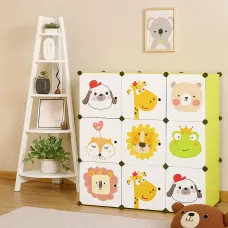 Модульна шафа-органайзер Leobert Kids для дитячих іграшок зелений