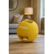 Мяч медбол 4кг York Fitness с двумя ручками, желтый