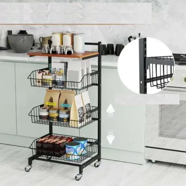 Стеллаж Costway Vroda мобильный в стиле Loft