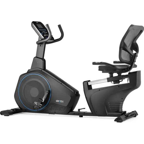 Горизонтальний велотренажер Gymtek XBR6000 електромагнітний синій