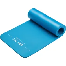 Коврик (мат) для фитнеса и йоги Gymtek NBR 1,5см голубой