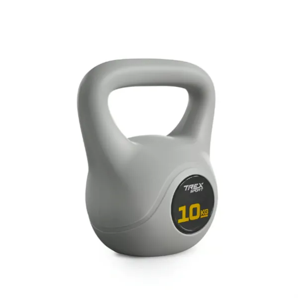 Гиря виниловая 10кг Trex Sport TX-010CKB серый