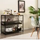 Стіл для кухні Costway Alfred фуршетний в стилі Loft