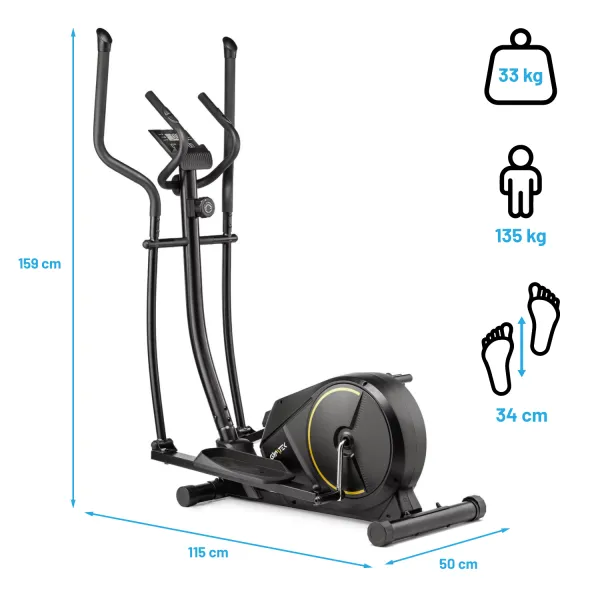 Орбітрек Gymtek XC1500 магнітний золотий
