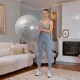 Фітбол Hop-Sport 65см сірий + насос