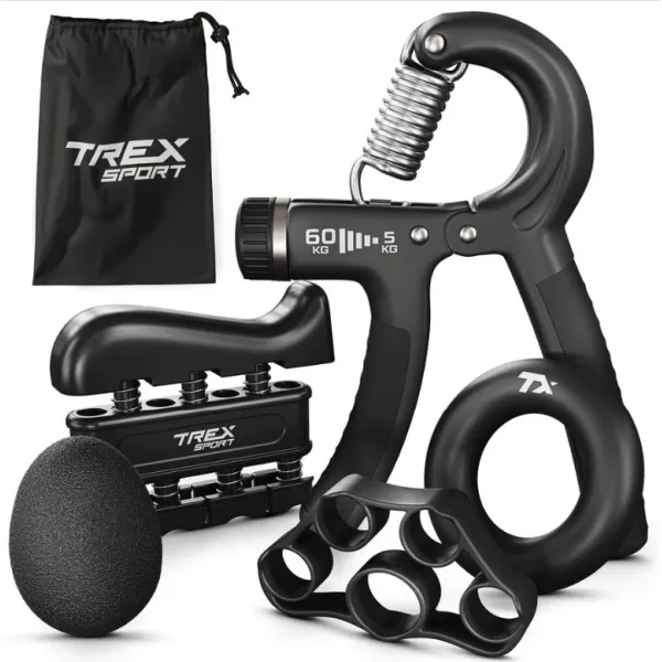 Набір регульованих еспандерів 5-60кг Trex Sport TX-005HSA чорний