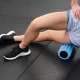 Масажний ролик Gymtek для йоги та фітнесу EVA 33*10,5см голубий