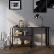 Стіл L-подібний Costway King обертовий в стилі Loft
