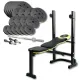 Набір Besport PowerPro 109кг з прямим грифом та лавою WB-003