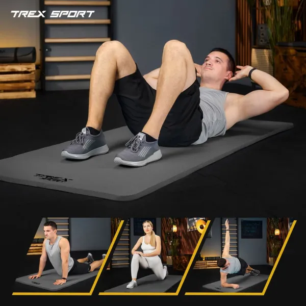 Коврик для йоги Trex Sport TX-029NGM NBR 2см 190х80 серый
