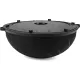 Балансировочная полусфера Gymtek Flex Core Half Ball 58см с эспандерами + насос черный