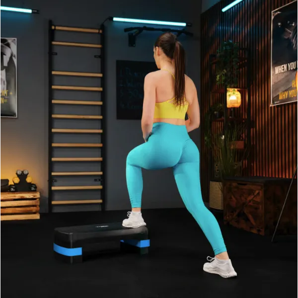 Степ платформа Trex Sport TX-030AS 3 рівнева чорно-блакитна