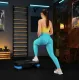 Степ платформа Trex Sport TX-030AS 3 рівнева чорно-блакитна