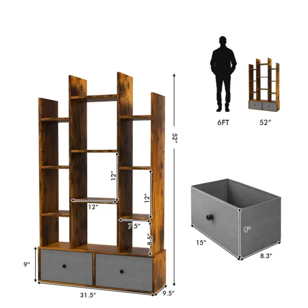 Стелаж Costway Drawer в стилі Loft