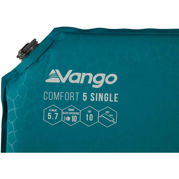 Коврик самонадувной Vango Comfort 5 Single Bondi Blue (SMQCOMFORB36A11)