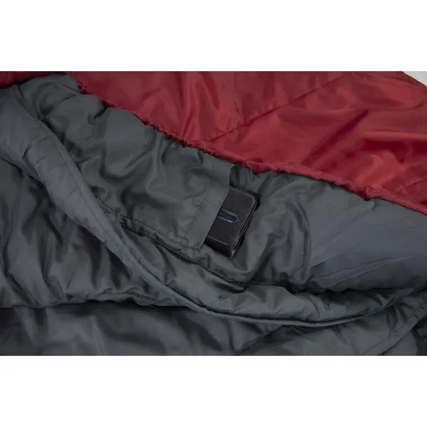 Спальний мішок High Peak TR 300/0°C Dark Red/Grey Left (23066)