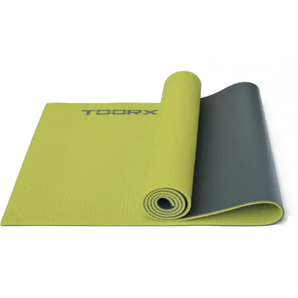 Килимок спортивний Toorx Yoga PVC 173 х 60 х 0,6 см для йоги та фітнесу Verde/Antracite (MAT-176)
