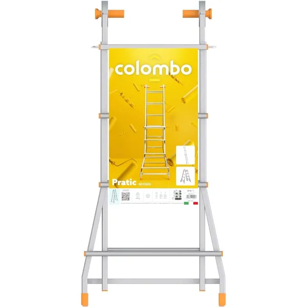Телескопическая лестница Colombo Pratic 4+5 Steel (PRATIC4+5ACC)