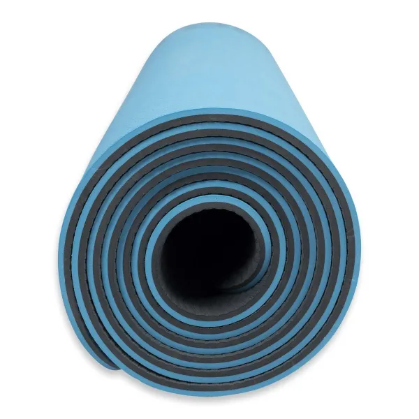 Килимок спортивний Toorx Yoga Professional TPE 183 х 60 х 0,6 см для йоги та фітнесу Azzurro/Antracite (MAT-183)
