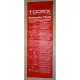 Килимок спортивний Toorx Padded Exercise 181 х 60 х 2,5 см з антиковзною поверхнею Blu/Rosso (MAT-GE)
