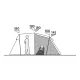 Намет п'ятимісний Easy Camp Hidra 5 (120491)