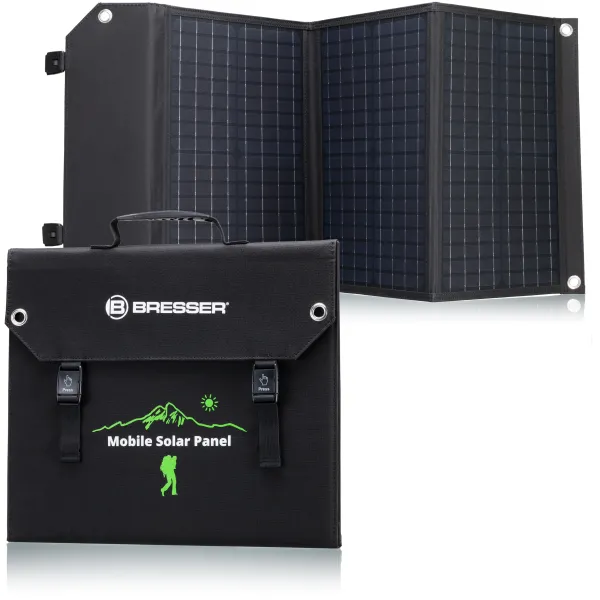 Портативное зарядное устройство солнечная панель Bresser Mobile Solar Charger 60 Watt USB DC (3810050)