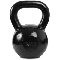 Гиря чавунна Toorx 24 кг з гумовою підставкою Black (KGV-24)