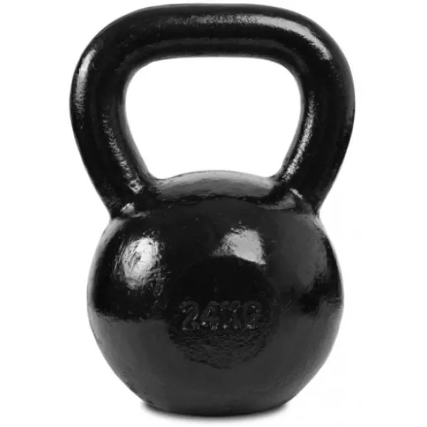Чугунная гиря Toorx 24 кг с резиновым основанием Black (KGV-24)