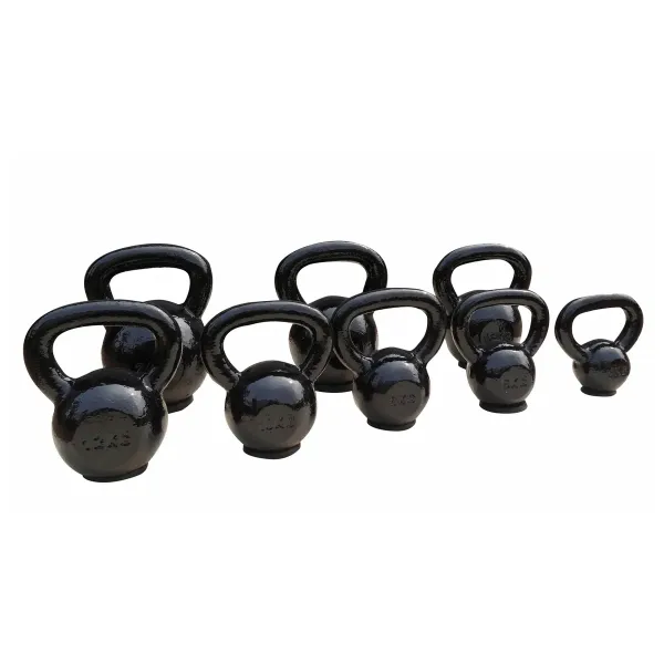 Чугунная гиря Toorx 24 кг с резиновым основанием Black (KGV-24)