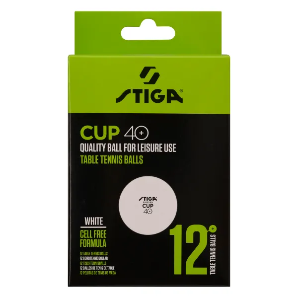 М'ячі для настільного тенісу Stiga Cup  ABS 12 шт (1110-2510-12)