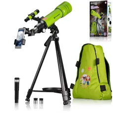 Телескоп Bresser Junior 70/400 Green с адаптером для смартфона + рюкзак (8850610B4K)