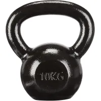 Гиря чавунна Toorx 10 кг з гумовою підставкою Black (KGV-10)