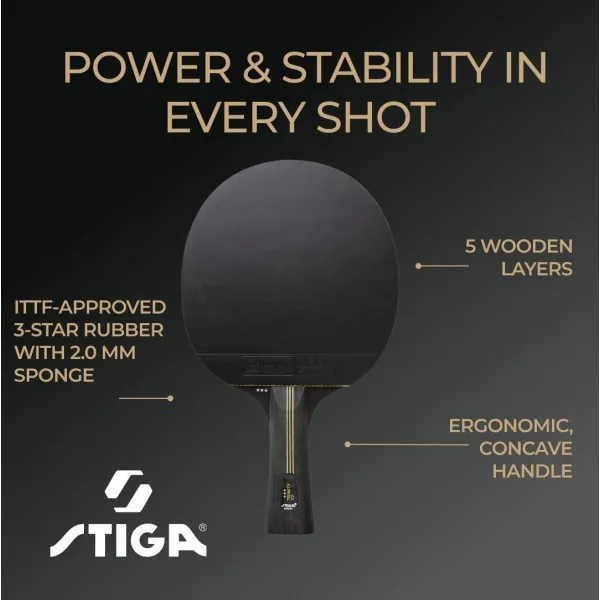 Ракетка для настільного тенісу Stiga Trinity 3 Star ver.2 FL (1213-1208-35)