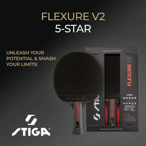 Ракетка для настільного тенісу Stiga Flexure 5 Star ver.2 FL (1215-1205-35)