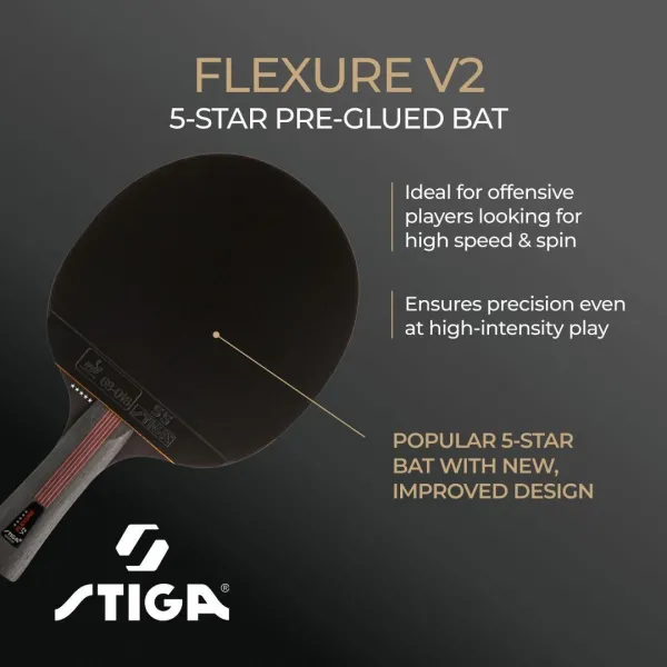 Ракетка для настільного тенісу Stiga Flexure 5 Star ver.2 FL (1215-1205-35)